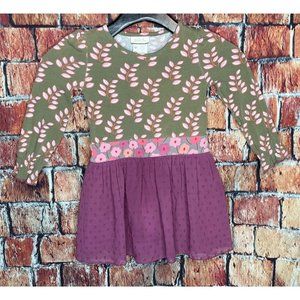 Matilda Jane Girls Size 2 Secret Fields Moonlit Meadows Long Sleeve Dress